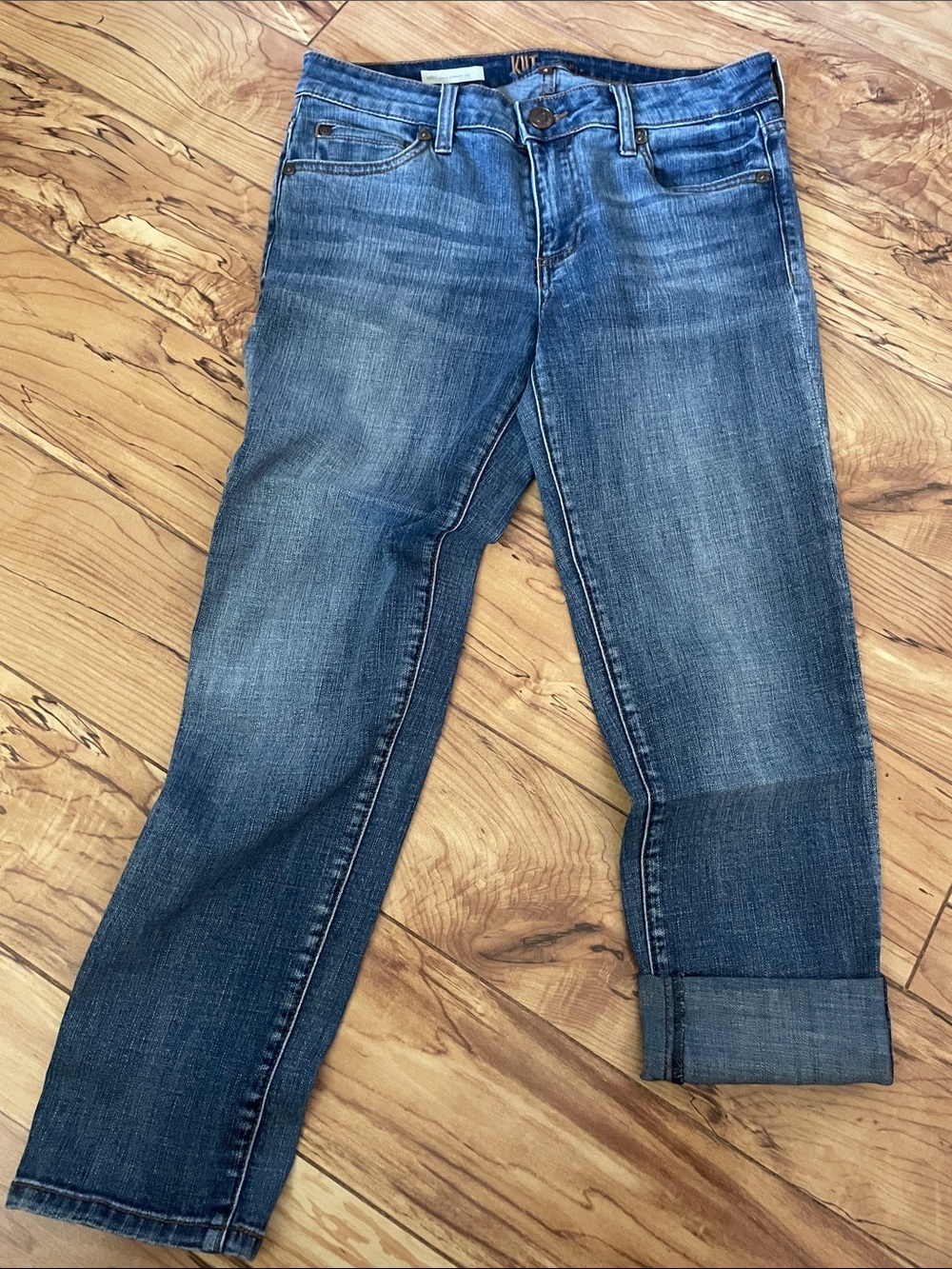 Kut from the Kloth Women's Katy Ankle Straight Leg Jeans